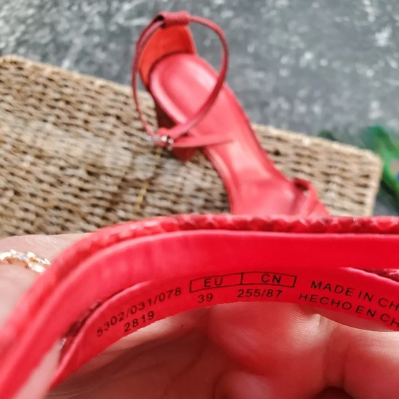 Bershka Ted Snake Embossed Heels - Picture 6 of 7